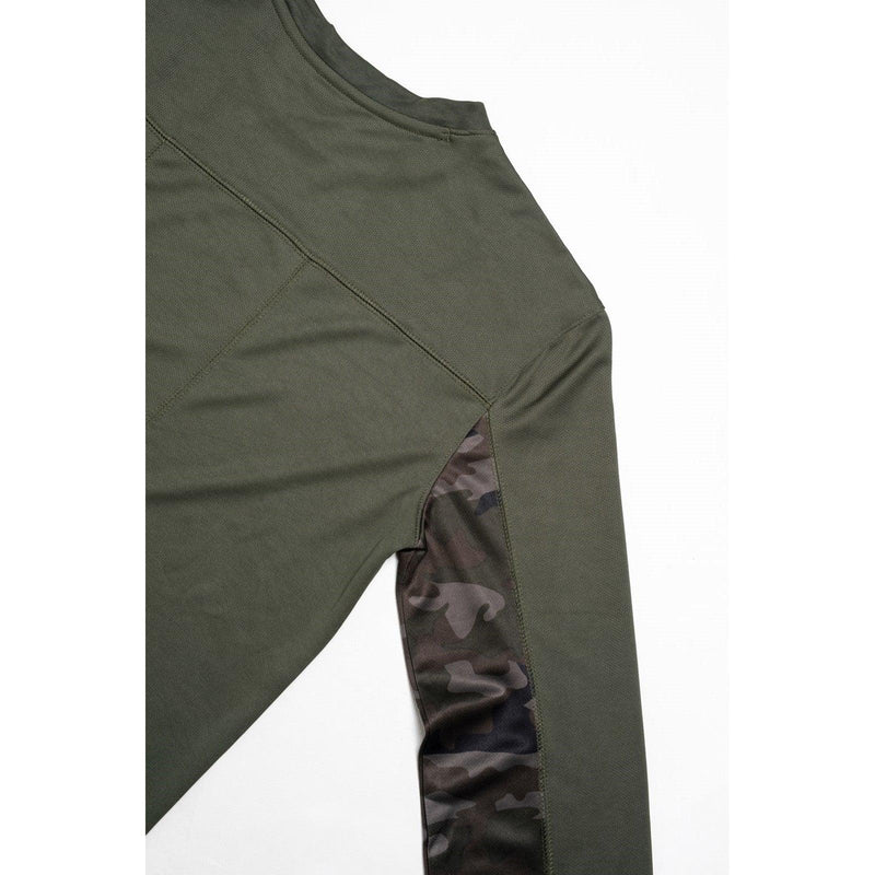 Camiseta de Manga Longa Coolmax Camuflada