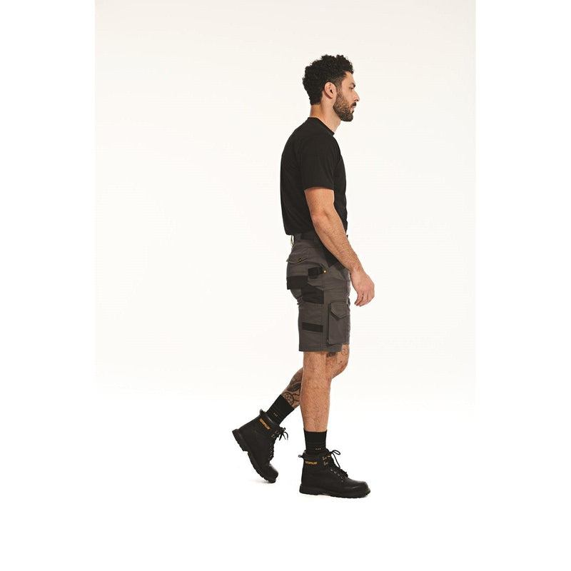 Shorts de Bolso Essenciais com Stretch  Cinza Escuro
