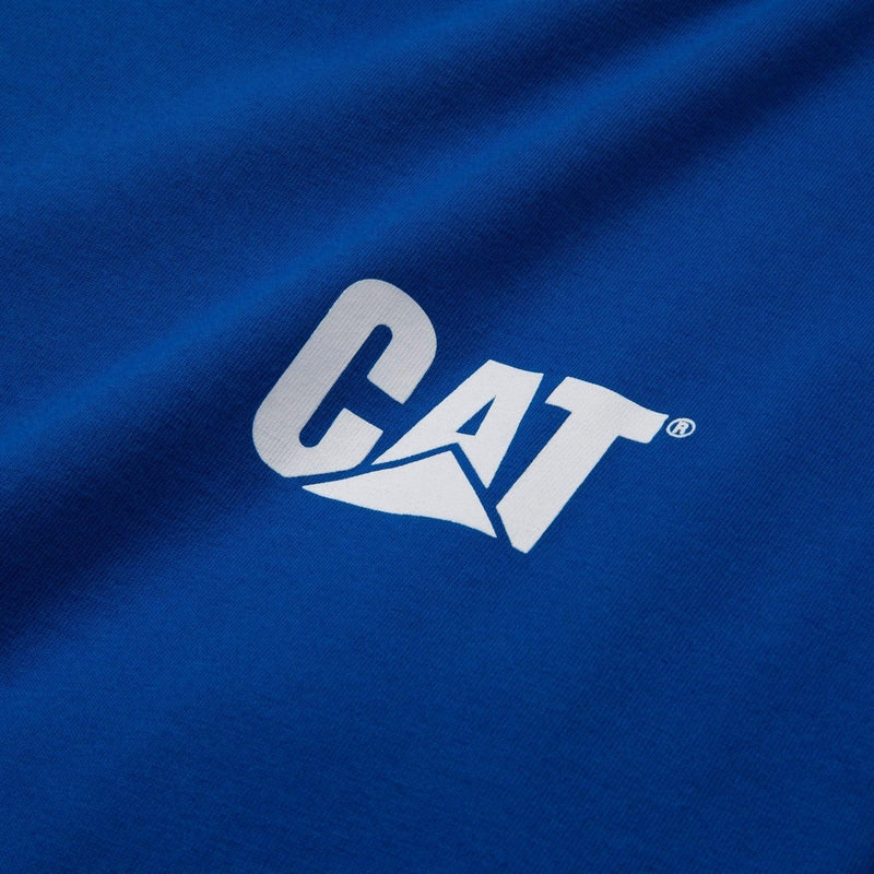 Camiseta de Manga Longa com Logo Trademark Azul