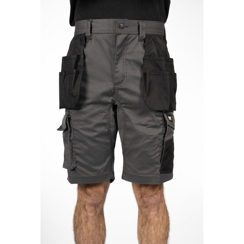 Shorts de Bolso Essencial Stretch Cinza Escuro