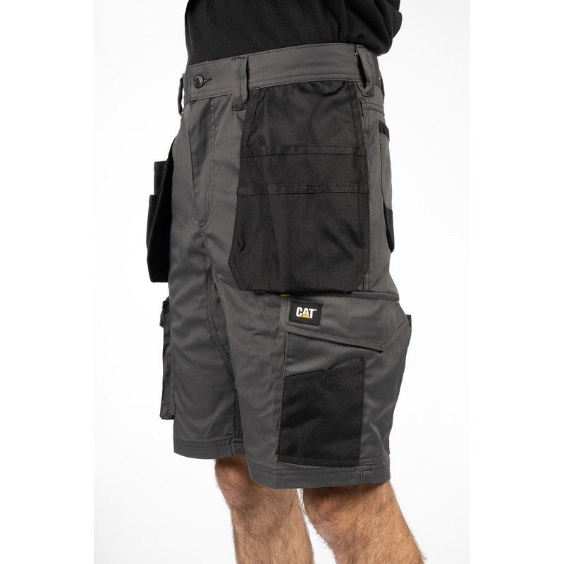 Shorts de Bolso Essencial Stretch Cinza Escuro