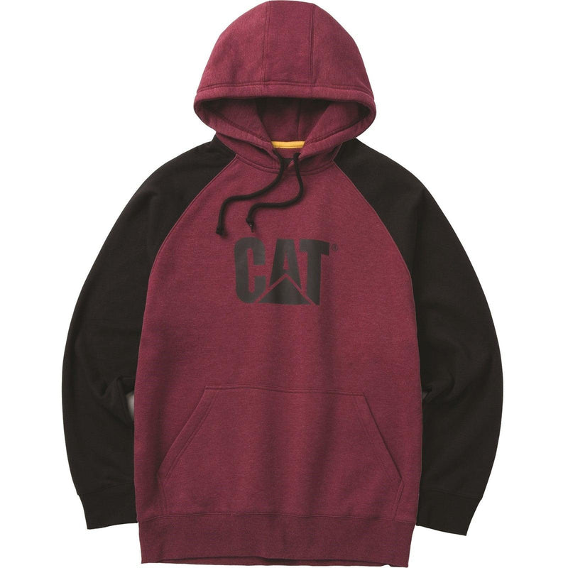 Moletom com Capuz Raglan Carmenere Vermelho
