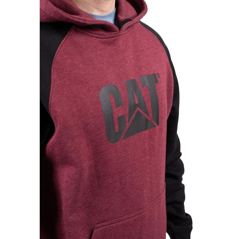 Moletom com Capuz Raglan Carmenere Vermelho