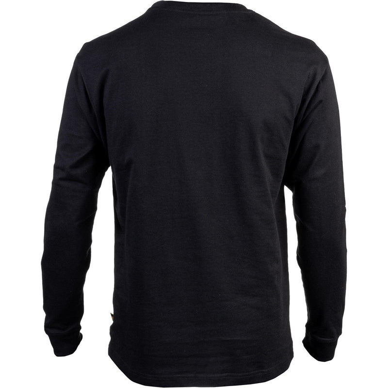 Camiseta de Manga Longa com Banner de Marca - Preta