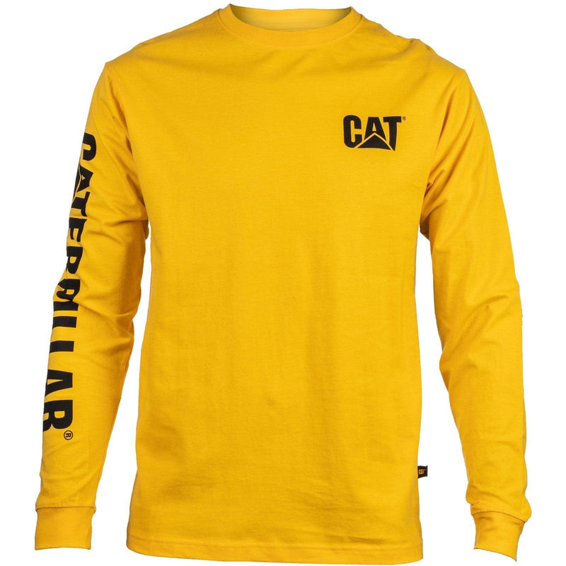 Camiseta de Manga Longa com Logo Trademark Amarela