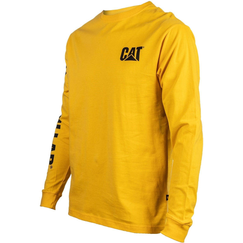 Camiseta de Manga Longa com Logo Trademark Amarela