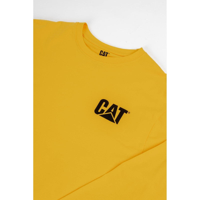 Camiseta de Manga Longa com Logo Trademark Amarela