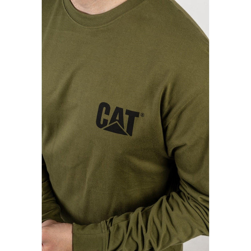 Camiseta de Manga Longa com Banner de Marca