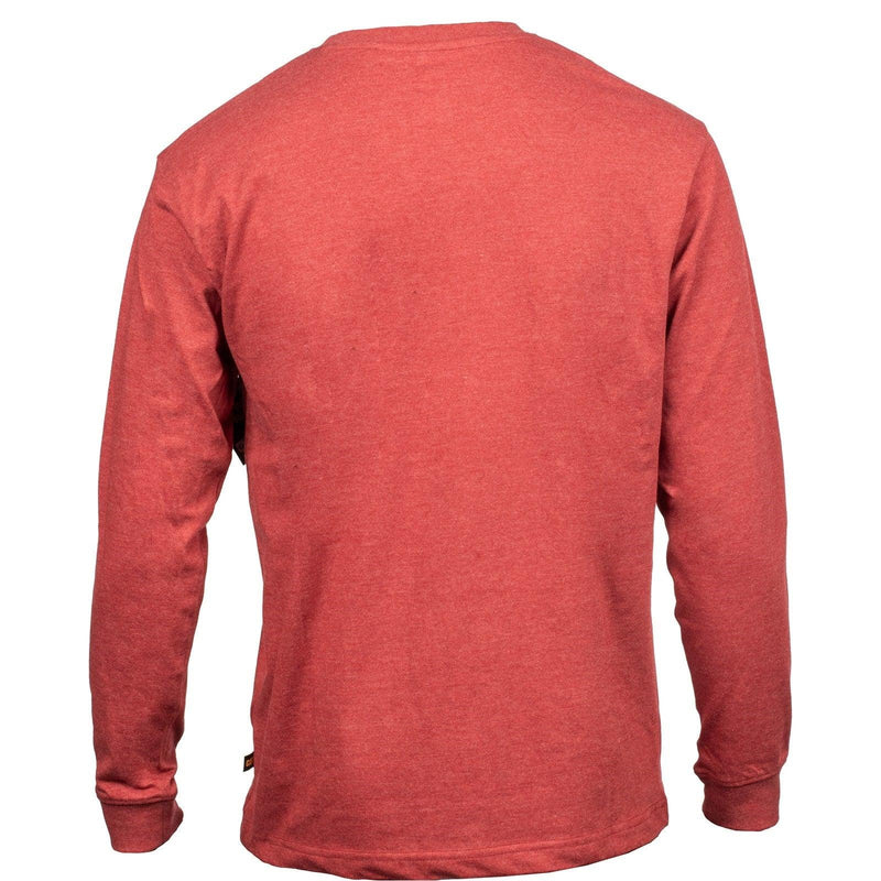 Camiseta de Manga Longa com Banner de Marca Vermelha