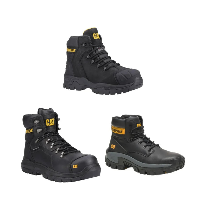 Kit de 3 Botas de Segurança Preto para Trabalho.