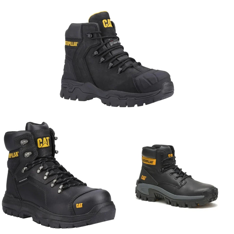 Kit de 3 Botas de Segurança Preto para Trabalho.